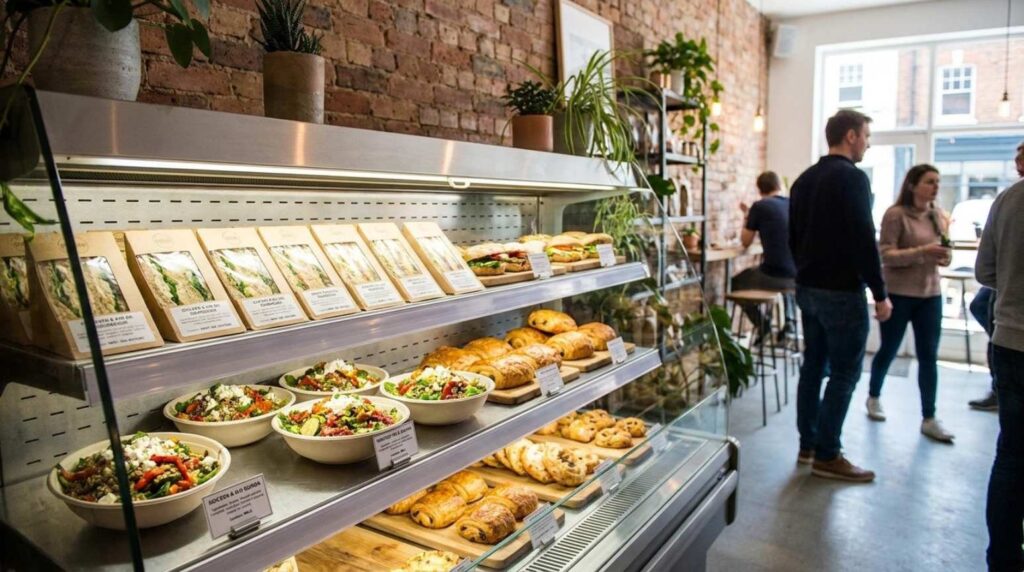 PPDS food labelled under Natasha’s Law in UK café display