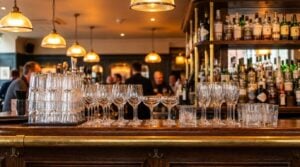 Commercial hospitality glassware for UK pubs bars and restaurants