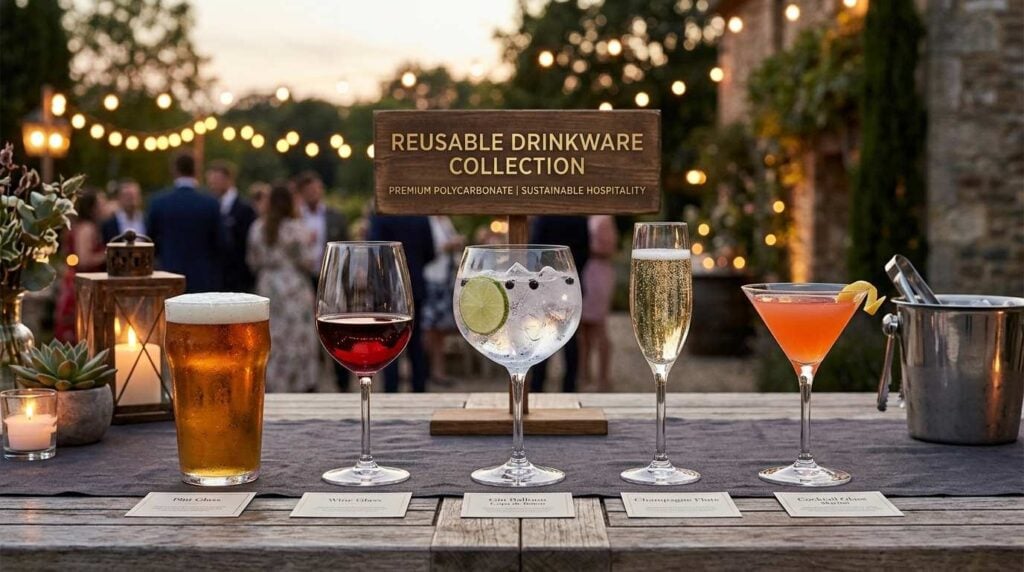 Reusable Plastic Glassware for Outdoor Events: Is It Worth It? 4 Different types of reusable plastic glassware for outdoor events