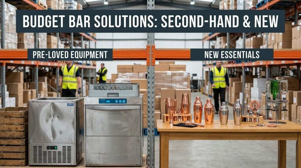 New vs second-hand commercial bar equipment for budget bar setup