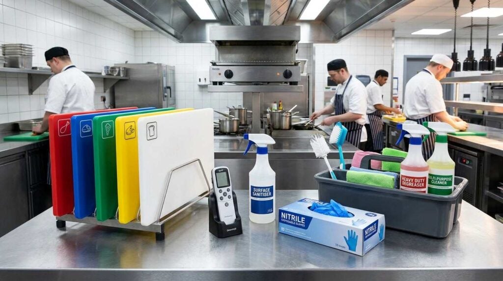 Starting a Takeaway Business in the UK: Supplies Checklist and Costs 3 Food safety supplies for takeaway kitchens