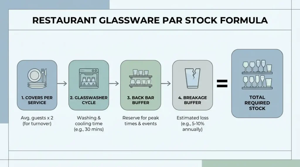 Bulk Glassware for Restaurants: How to Order, Store, and Manage Stock 1 Par stock calculation formula for restaurant glassware inventory