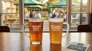 Polycarbonate vs glass drinkware for UK hospitality venues