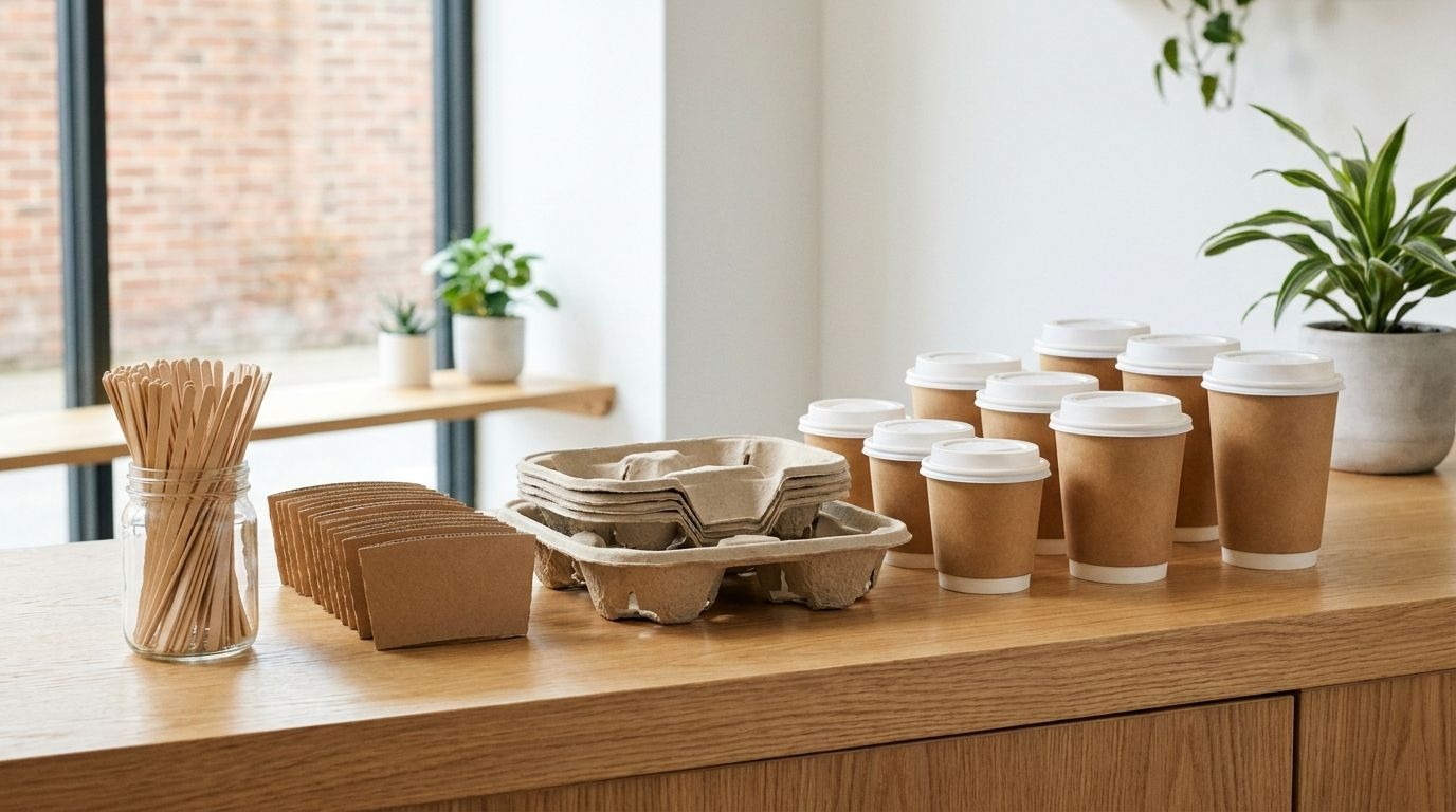 Wooden Stirrers, Cup Sleeves & Carriers: The Complete Guide for UK Cafés Buying in Bulk