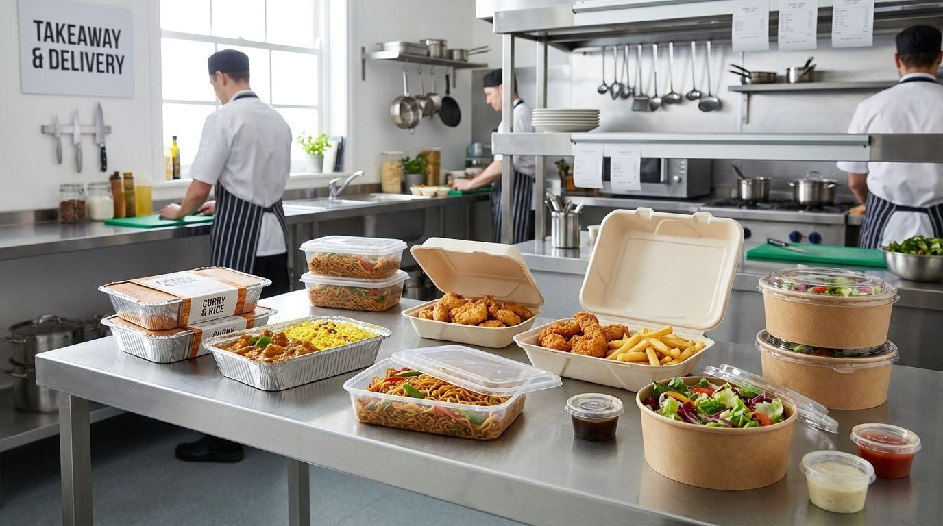 Best food containers for takeaway delivery including foil, PP and bagasse packaging