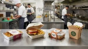 Hot food delivery packaging containers comparison for UK takeaways