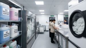 Bio vs non-bio washing powder for hospitality linen