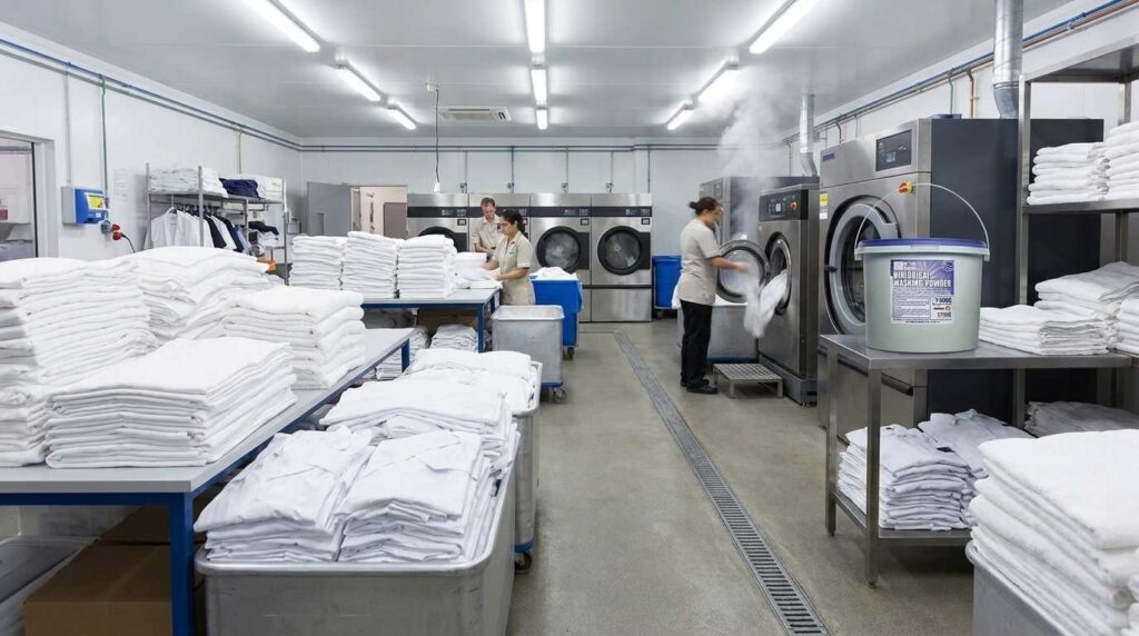 Bio vs Non-Bio Washing Powder for Hospitality Linen: Which Should You Use? 2 Hospitality linen types requiring different washing powder choices
