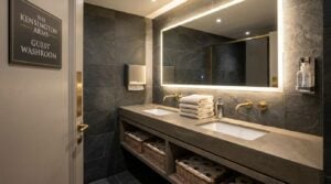 Washroom supplies in a hospitality venue